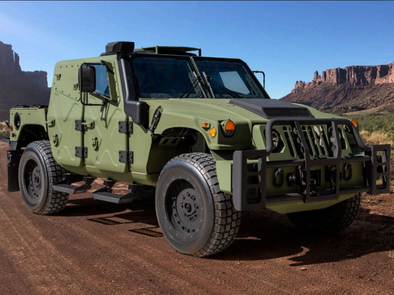 AM General Humvee Saber the new generation Humvee in a desert environment