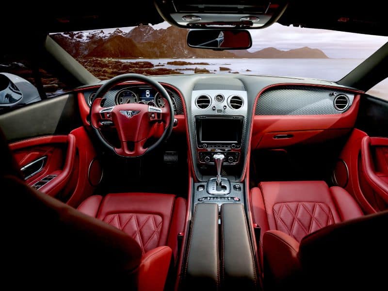 Bentley Continental Ox Blood Red Interior