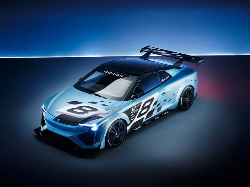2023 blue and black gumpert nathalie hydrogen race car