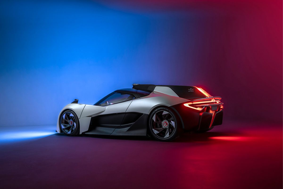 the upcoming full electric sports car form Apex Motors the AP-0